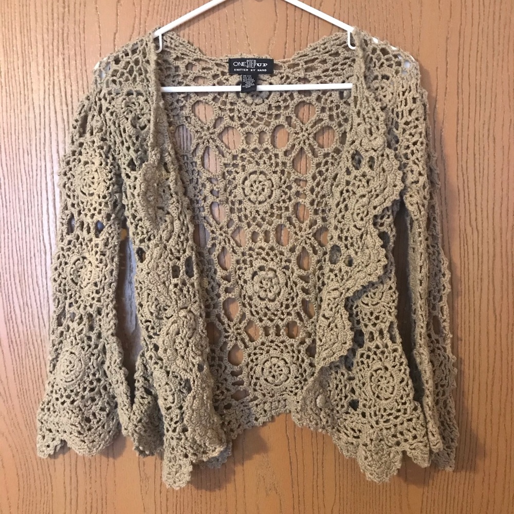 Hand Knitted Button Up